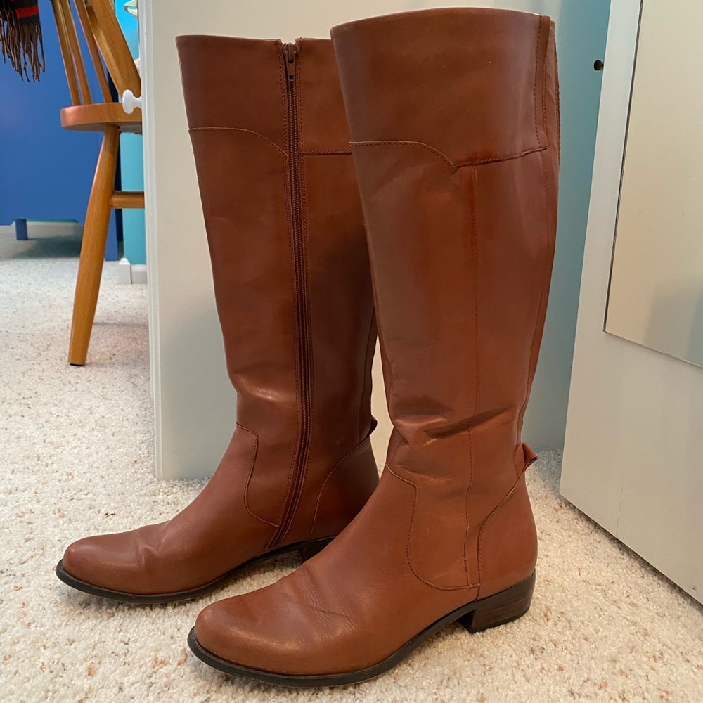Women’s Corso Como riding boots in chestnut brown. Size 9